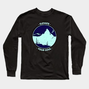 Elevate Your Soul Mountain Trekking Long Sleeve T-Shirt